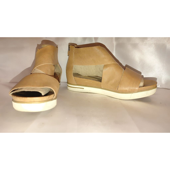Eileen Fisher Sport Tumbled Leather Sneaker Sandal Size 9